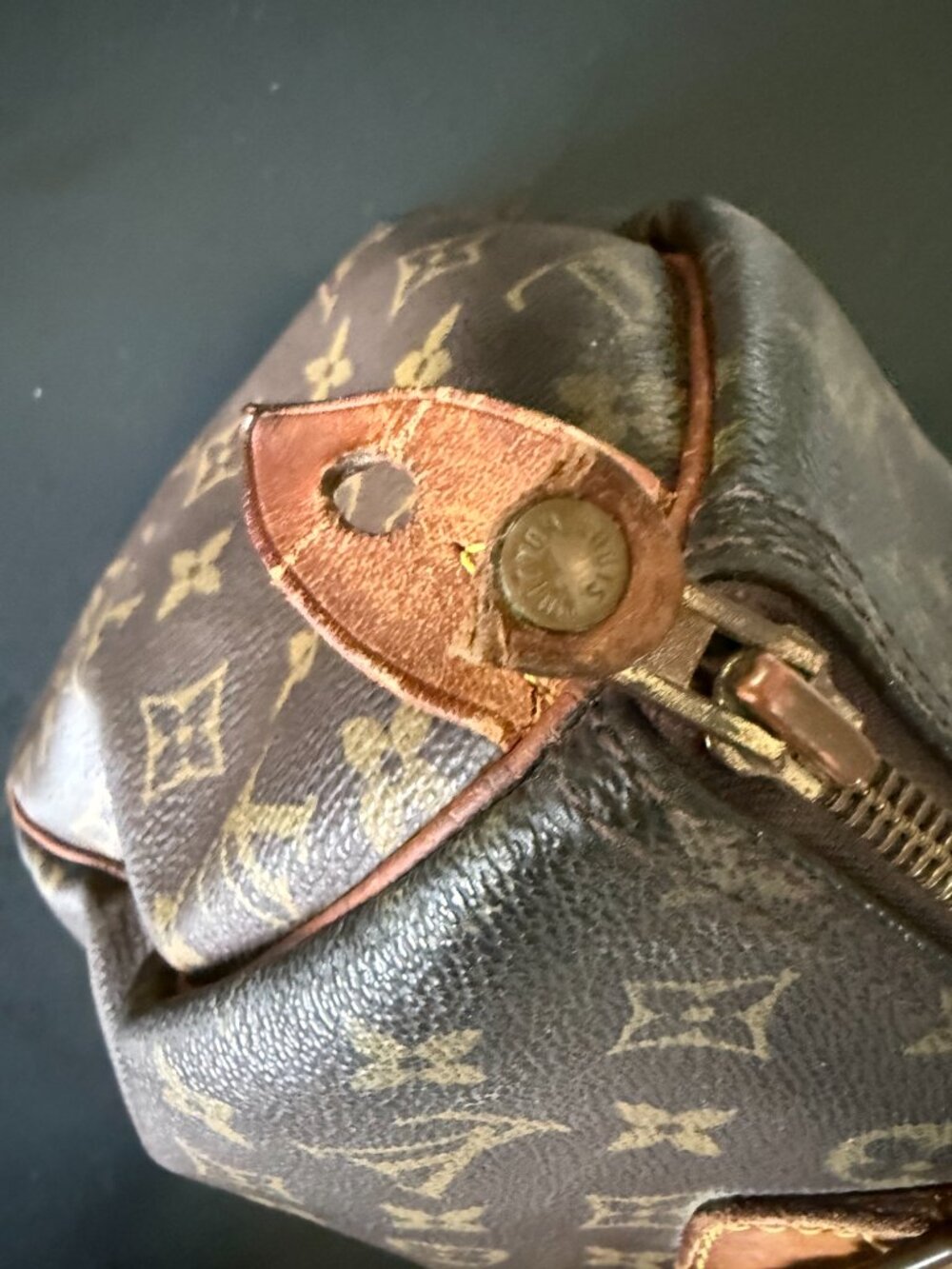 LOUIS VUITTON Speedy 30 Monogram Satchel Duffel Bag Vintage, free COA & twillies - Picture 4 of 16
